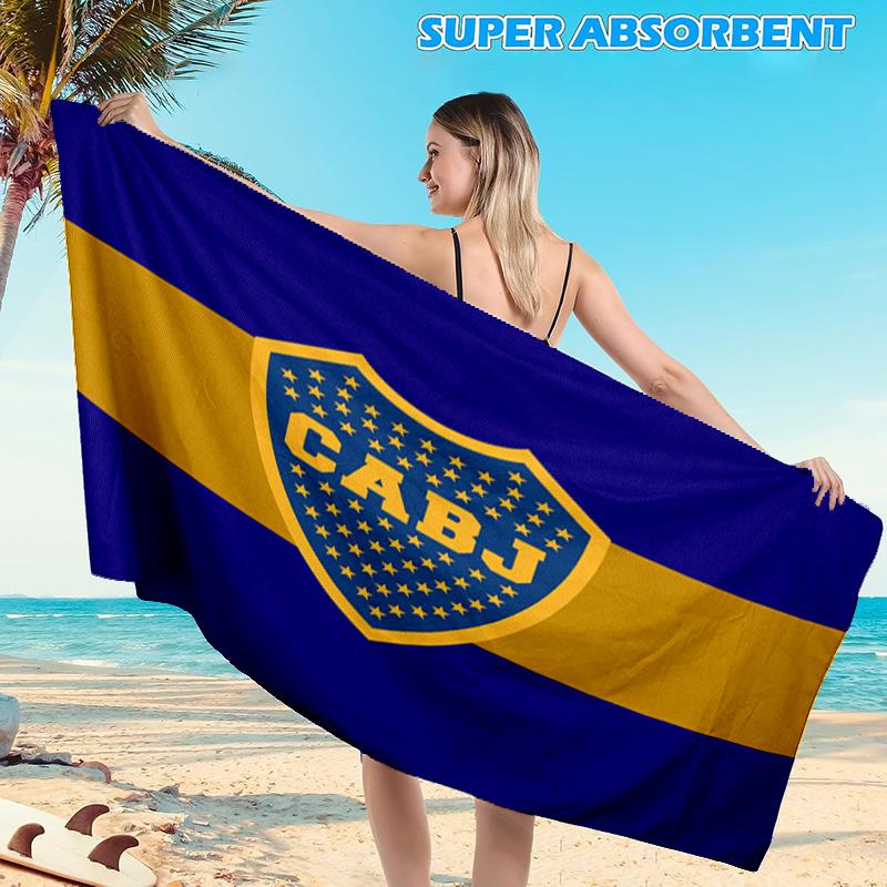 1PC Boca Juniors Crest Design Beach Towel, Microfiber Beach Towel, Perfect For Pool, Beach, Travel, Home Decor Beach Party Fan Gifts