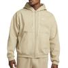 Nike Solid Color Loose Zip Hoodie Men Tops Khaki DH5042-247
