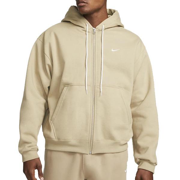 Nike Solid Color Loose Zip Hoodie Men Tops Khaki DH5042-247
