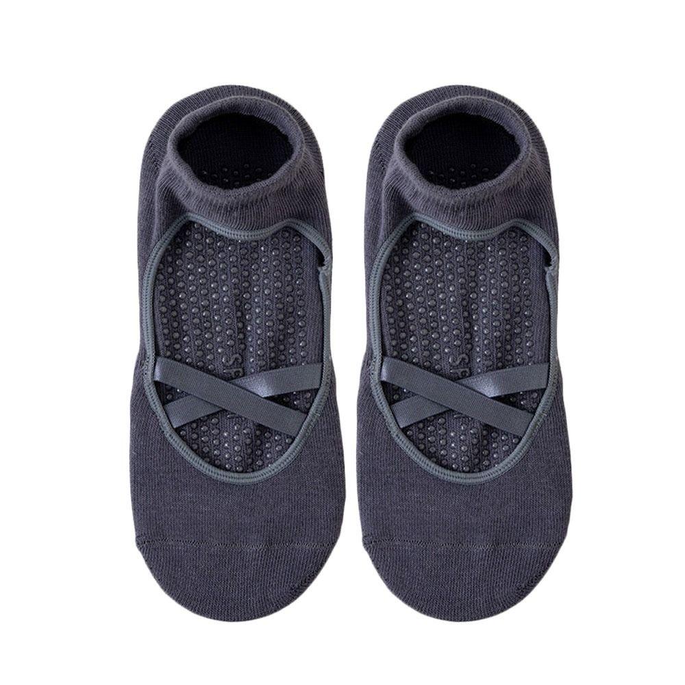Cotton Pilates Socks Breathable Mid Tube Socks Casual Yoga Socks Women