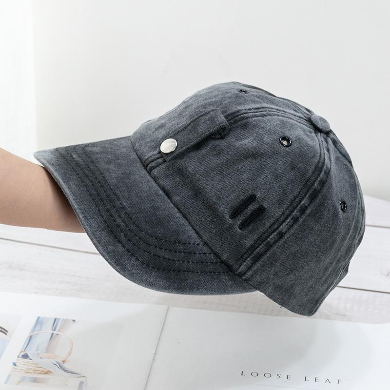 New Cat Ears Sunglasses Baseball Cap Y2K Cotton Washed Pilot Snapback Caps Gorras Women And Men Outdoor Sunshade Sun Hats Unisex