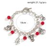 GemChic Women's Alloy Christmas Tree Snowman Bell Geometric Necklace Bracelet Two Piece Set Birthday Christmas Jewelry Gift