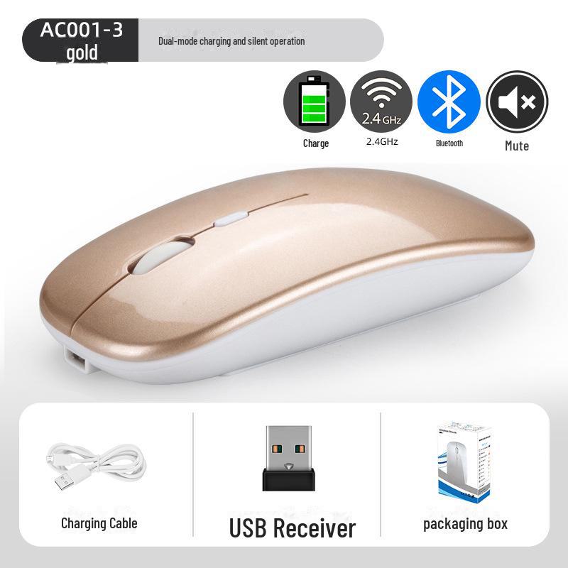 Ultra-Thin Portable Luminous Bluetooth Wireless Mouse