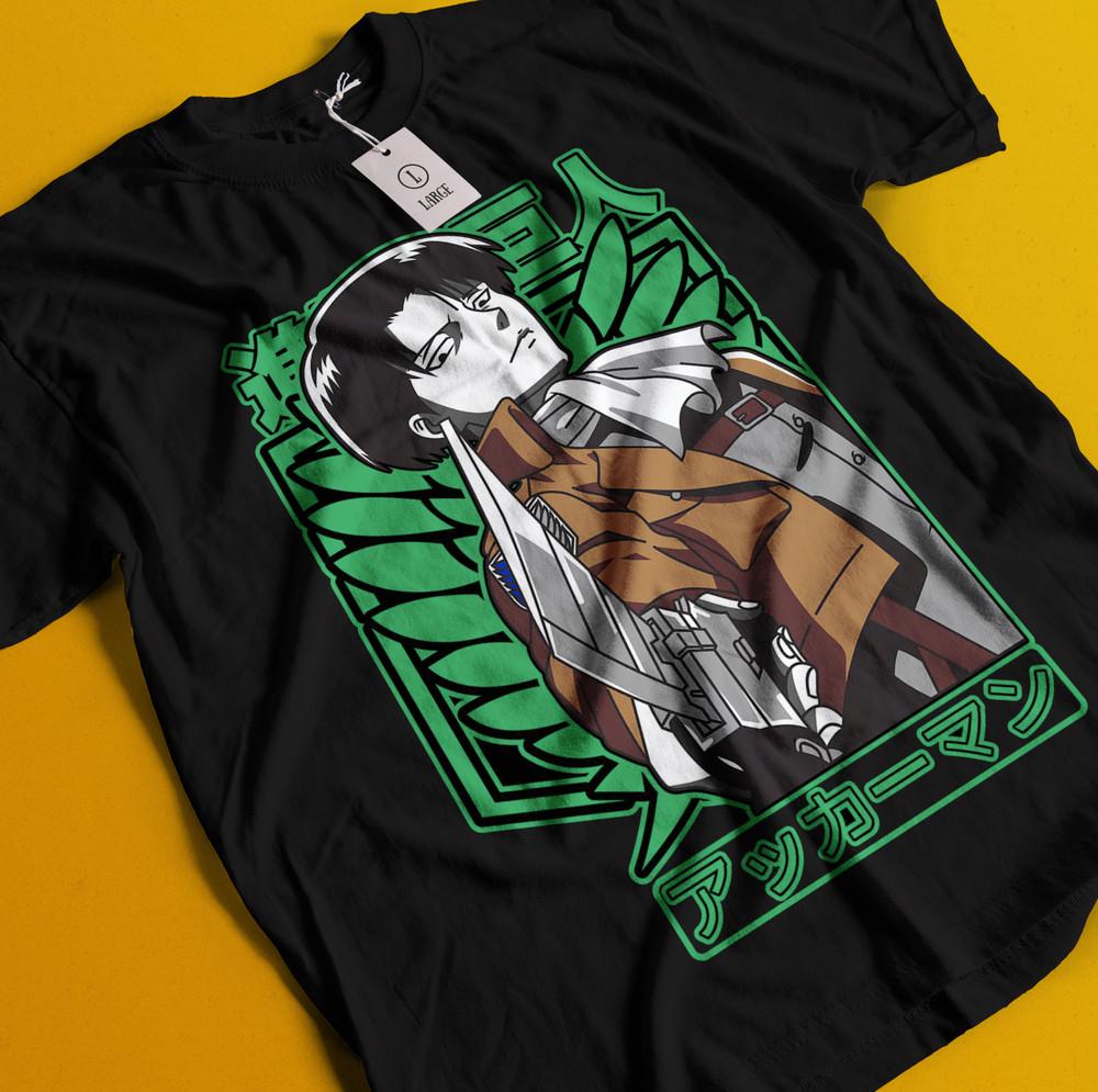 

Футболка Атака Титанов Футболка Леви Футболка Эрен Микаса Футболка АОТ Эрвин Саша Армин S