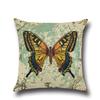 Linen Pillowcase Home Cute Butterfly Sofa Pillowcase Office Nap Pillow