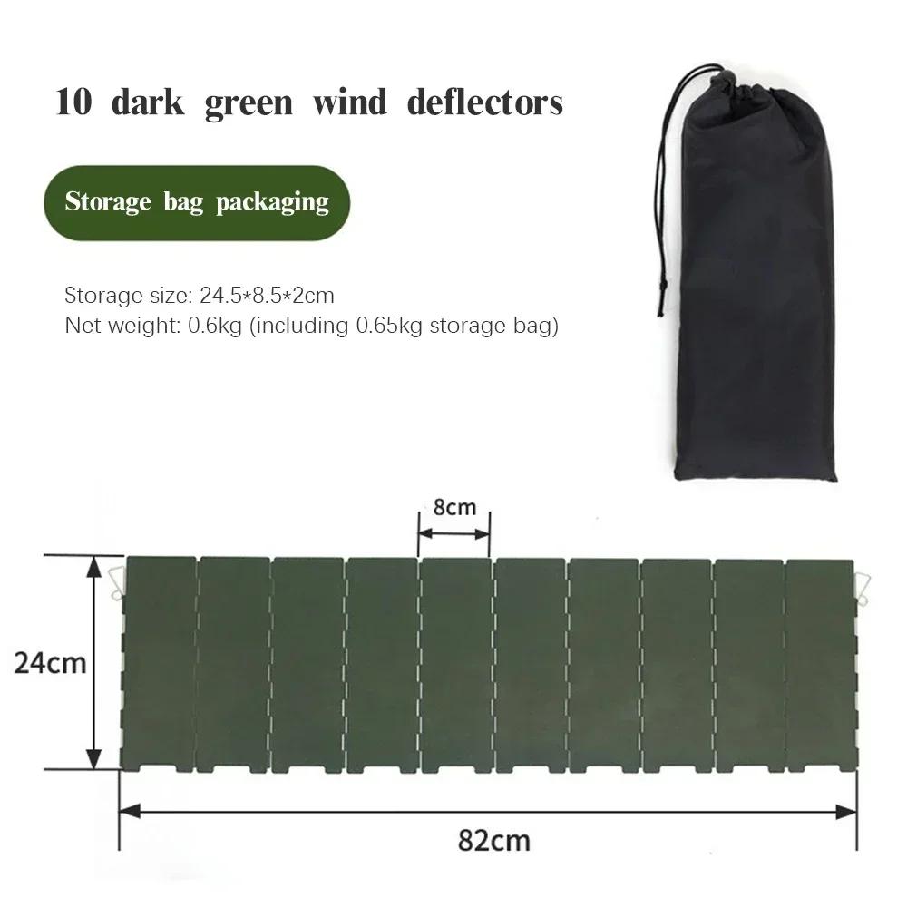 Outdoor Foldable Portable Cassette Stove with Wind Deflector & Gas Windshield (HeaterShield Enclosure)