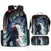 Spell Return Battle School Bag Elementary School Student Animation Backpack Large Capacity Three-piece Set