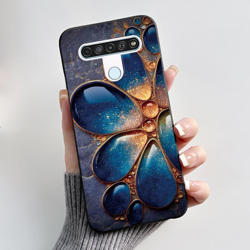 Luxury Cute Cool Boys Girls Case For LG K61 Q61 Q70 Phone Case Black Matte Soft Silicone Back Cover Protective TPU Bumper Shell