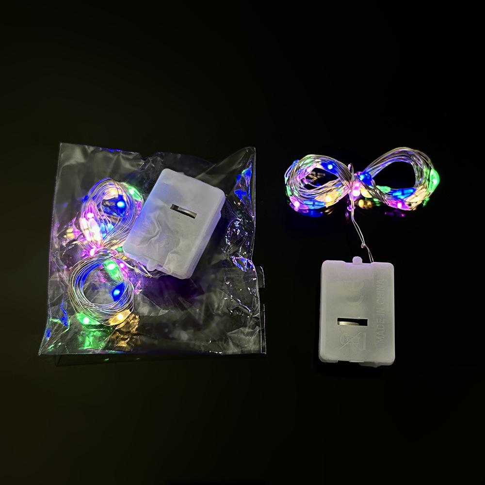 LED Copper Wire Fairy Lights - Three-Level White Box String Lights for Decorative and Atmosphere Settings