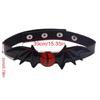 Fledermausflügel Choker Halskette Leder Fledermausflügel Halsband Gothic Kragen Halskette für Frauen Mädchen Cosplay,