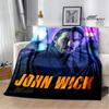 Film John Wick bedruckte Decke Picknickdecke Warme Decke Weich und bequem Heimreise Decke Bettwäsche Geburtstagsgeschenk