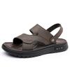 Sandals men's new outer wear driving dual-purpose men's sandals latex pad soft sole large size beach shoes