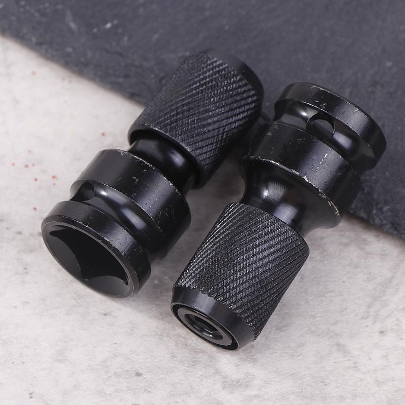 Impact Screwdriver Bit Holders,1/2-Inch Square Drive To 1/4-Inch Quick Release Hex Socket Adapter With Screwdriver Bits