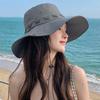 RICYGVM Women Cowboy Hat Outdoor Camping Mountaineering Cap Large Brim Sun Protection Fisherman Hats Solid Color Sunshade Visors