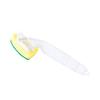 Kitchen Cleaning Supplies Brushing Pot Sponge Brush(Optional 1 Brush With Handle And 2 Refill Replacement Heads), Detachable Handle Adding Cleaner