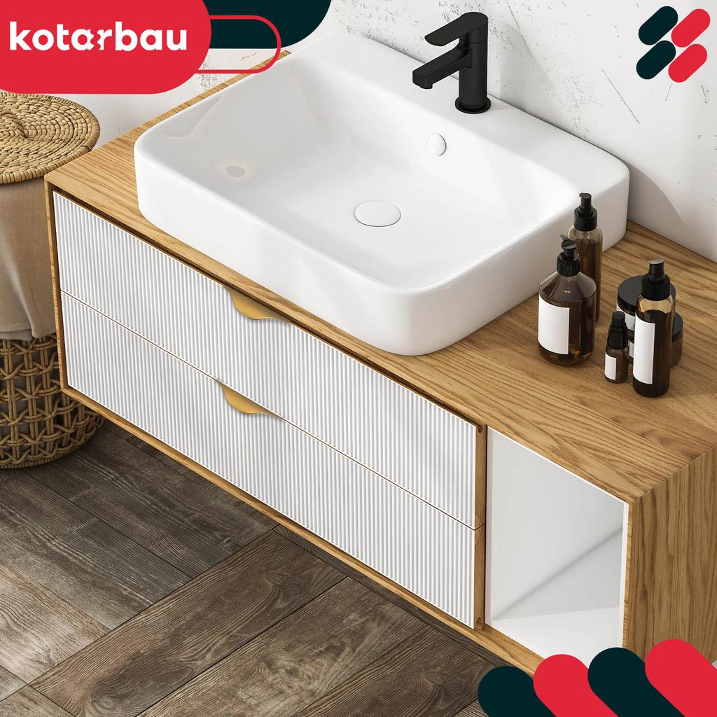 Kotarbau® Modern Edge Furniture Handle Aluminum Matte Gold 128 / 148 Mm Set Of 6