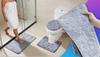Set of Bathroom Rugs Non-slip Absorbent Bathroom Rugs