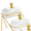 Dessert Platter with Lid for Cakes And Dried Fruits Serving