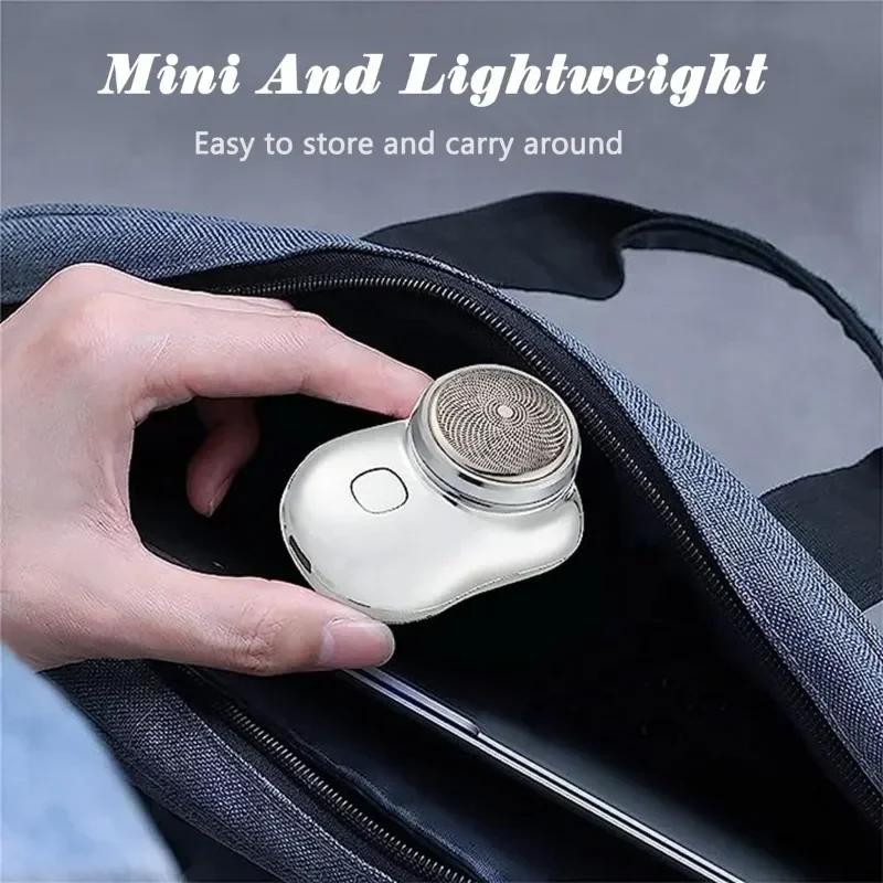 Portable Travel Shaver USB Charging LED Power Display Mini Waterproof Men's Electric Shaver Foot Hair Armpit Hair Remover