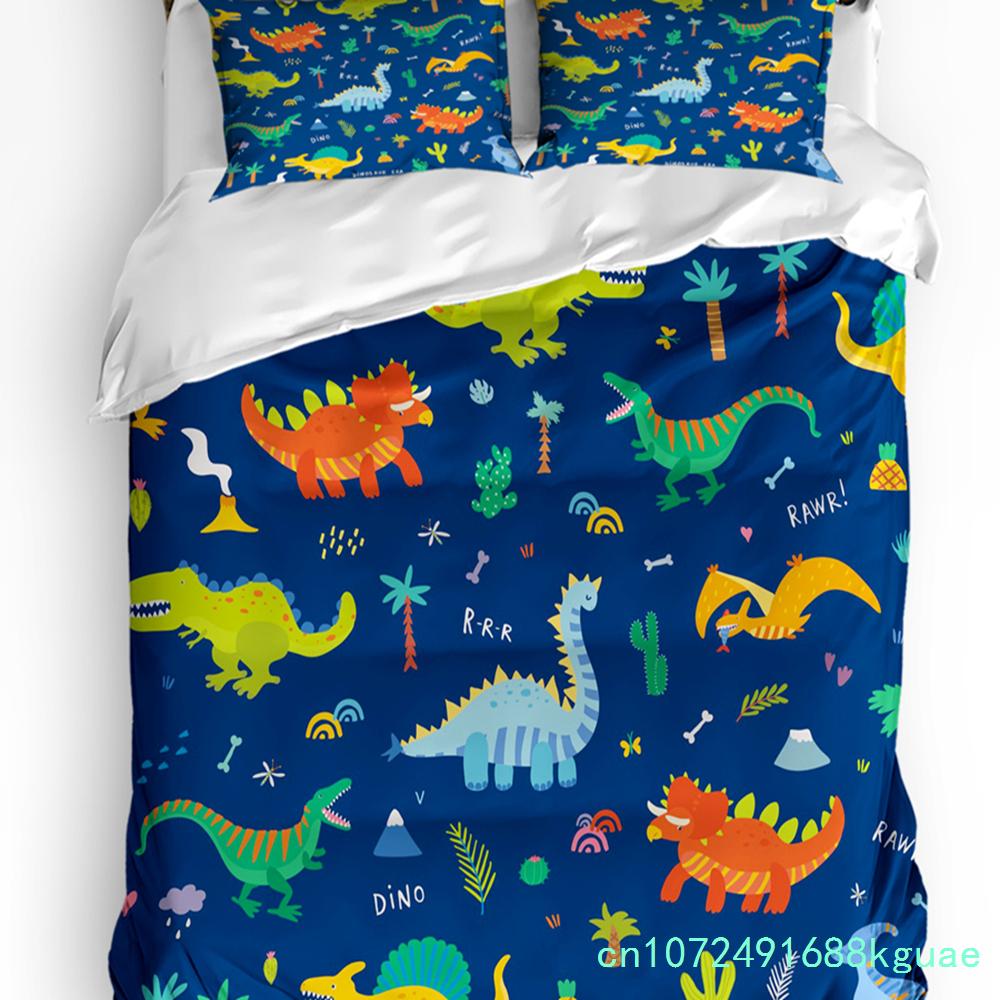 3pcs Bedding Set Cartoon Hot Air Balloon Home Textile Duvet Cover Pillow Case Boy Kid Teen Girl Bedding Covers Set