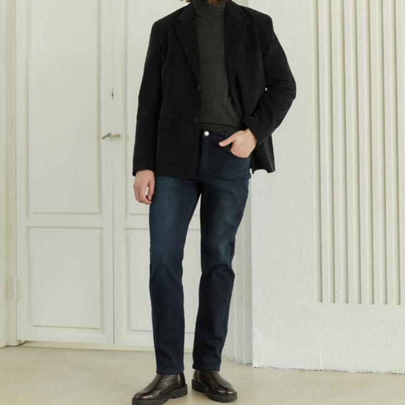 Bang Bang Men S Polar Fleece Lycra Bonded Denim 1+1