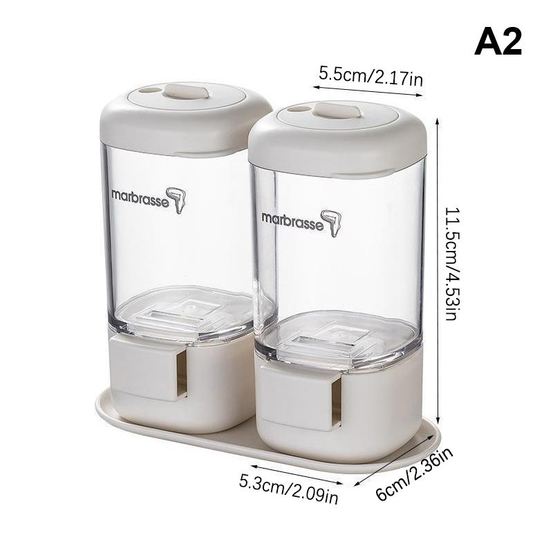 2G Metering Salt Shaker Push Type Salt Dispenser Salt Tank Sugar Bottle Shaker Canister Quantitative Spice Shaker Seasoning Box
