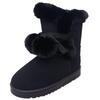 Women Snow Boots Fur Pompon Boots Winter Warm Shoes Thicken Fur Linner Shoes