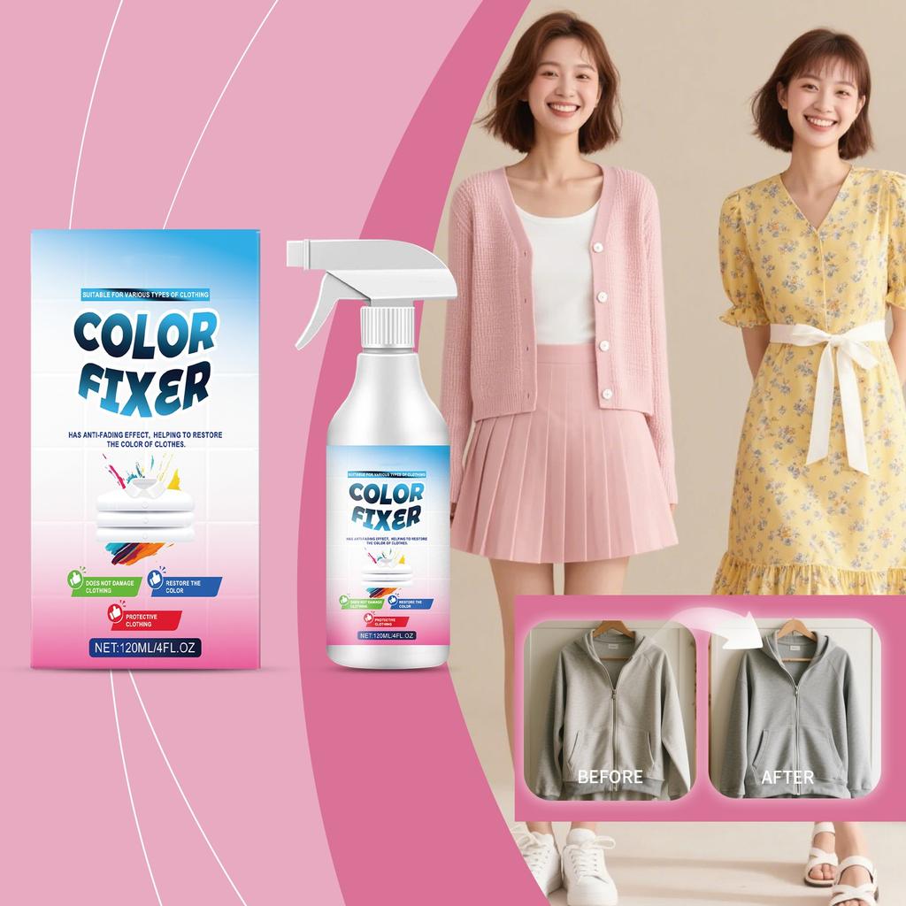 The Color-fixing Agent For Clothes Is Suitable For Various Types Of Clothes To Care For Whitening And Fading,120ML