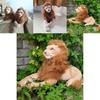 Vivid Lion Plush Soft Cuddly Huge Stuffed Animal Delightful Jungle Doll For Kids