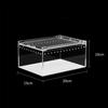 Reptile water tank reptile fence transparent acrylic feeding box reptile container reptile glass tank small feeding box 20*15*10cm