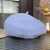 Wool Beret Women'S Versatile Face Small Three-Dimensional Stylish Bud Hat Japanese Literary And Artistic Painter Hat