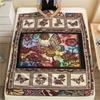 Butterfly Decoration Print Flannel Blanket, High Quality Comfortable for All Seasons, Home Decor, Warmth and Comfort, Perfect for Christmas Gifts33
