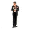 Lovely Tiny Couple Figurines 1:64 Proportion Realistic Resin Models Collectible Figurine for Wedding Cake Decorations