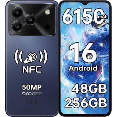 Smartphone OUKITEL C66 Android 16 24GB+512GB/1TB 6,73" 120Hz 5000mAh 64MP Waterdicht Mobiele Telefoon 4G Vingerafdruk/NFC/GPS Zwart