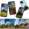 for Samsung Galaxy S25 S24 S22 S23 FE Ultra Plus A56 A05 A06 A15 A16 A55 S7 Edge Phone Cover Case Farms Vehicles Tractors Casing