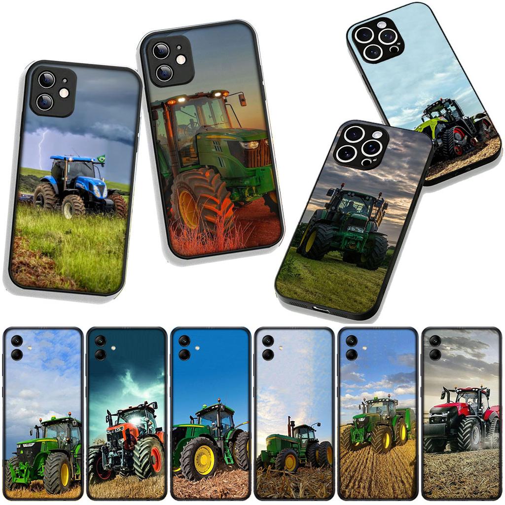for Samsung Galaxy S25 S24 S22 S23 FE Ultra Plus A56 A05 A06 A15 A16 A55 S7 Edge Phone Cover Case Farms Vehicles Tractors Casing
