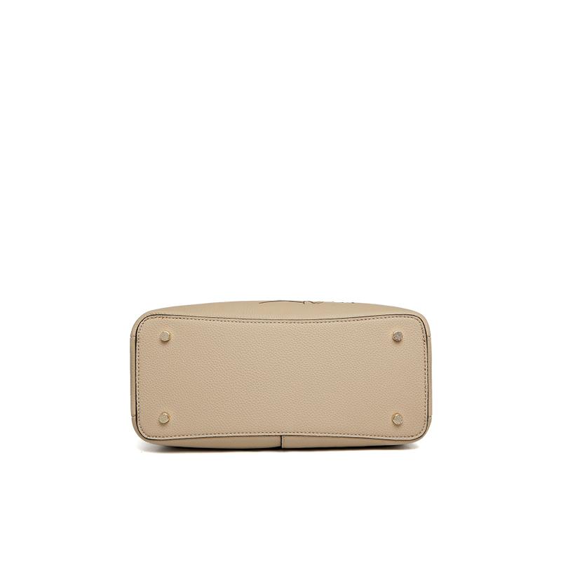 Chinese style cowhide leather bag single shoulder women's business bags high end black