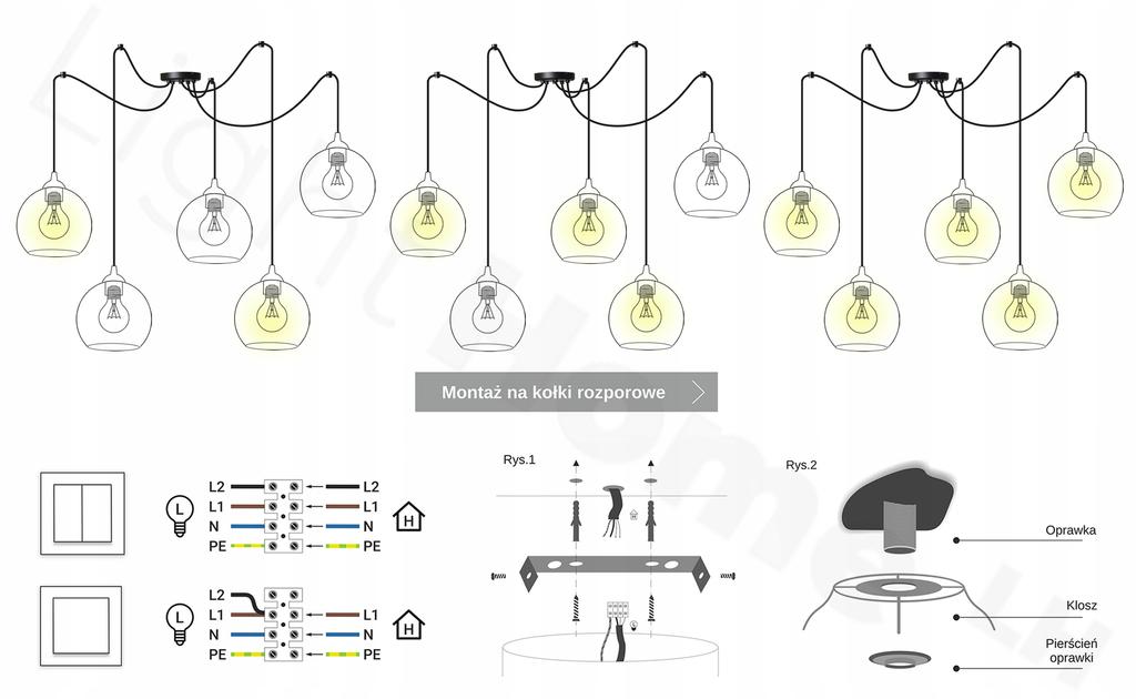 MODERN WOODEN LED CEILING HANGING LAMP
