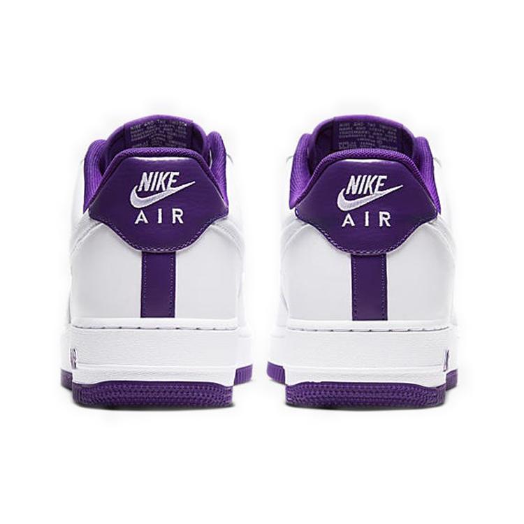 Nike Air Force 1 Low 'Voltage Purple' (Unisex) White / Voltage Purple Skateboard Shoes CJ1380 100
