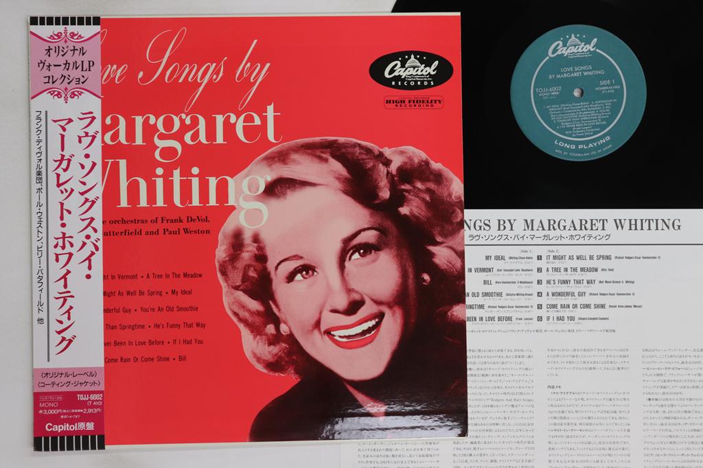 LP Record MARGARET WHITING - Love Songs TOJJ6002 CAPITOL 1995 Japan Obi Pop Used