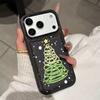 Fashion Green Tree Print Phone Case For IPhone 17 11 13 12 14 15 16 Pro Max Plus Christmas Air Shockproof Soft Protective Cover