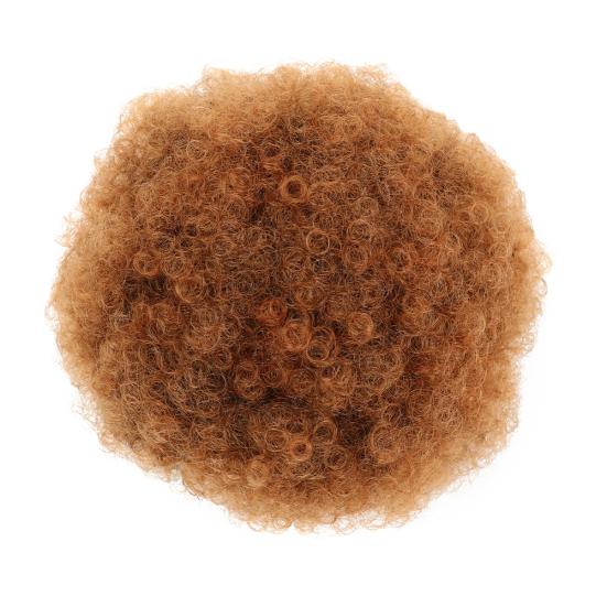 

Афро-женский эластичный парик-булочка, жаркие вьющиеся волнистые устойчивые короткие резинки для волос