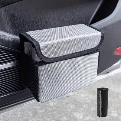 Car Trash , Car Trash , Small Folding Trash with Lid, Hanging Vehicle,