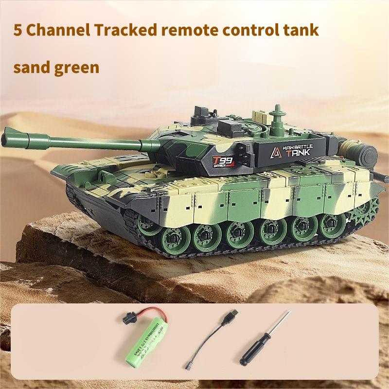 Non-Toxic 5Ch/11Ch Tracked Remote Control Tank Rc Car Toy With Sound Light Radio-Control Clawer Vehicle Children Electric Toys Children Gifts