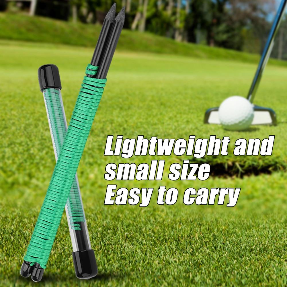 

Outdoor Solid Fibreglass Rod Sports Golf Ball Spring Flexible Tees Training Holder Corrector