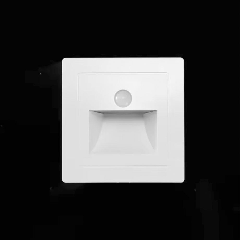 PIR Motion Sensor Wall Lamp Switch Human Body Sensor Footlights  180° Sensor Range for Porch Corridor Corner Stair Lamp