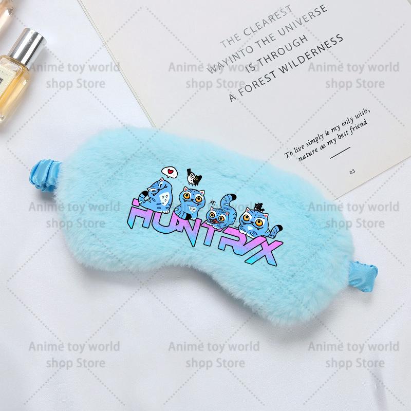 

Kpop Demon Hunters Sleeping Mask Sleeping Blindfold Soft Eye Masks Eye Cover Plush Mask Eyepatch Nap Health Eye Cover Gift 19x10cm