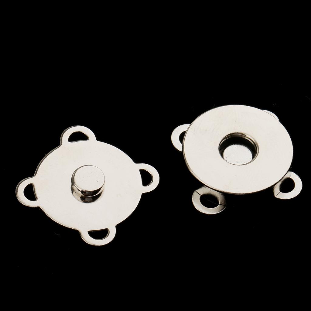 10 ensembles de fermoirs de sac magnétiques à coudre pour sacs à vêtements artisanaux, bricolage 18 mm Bronze