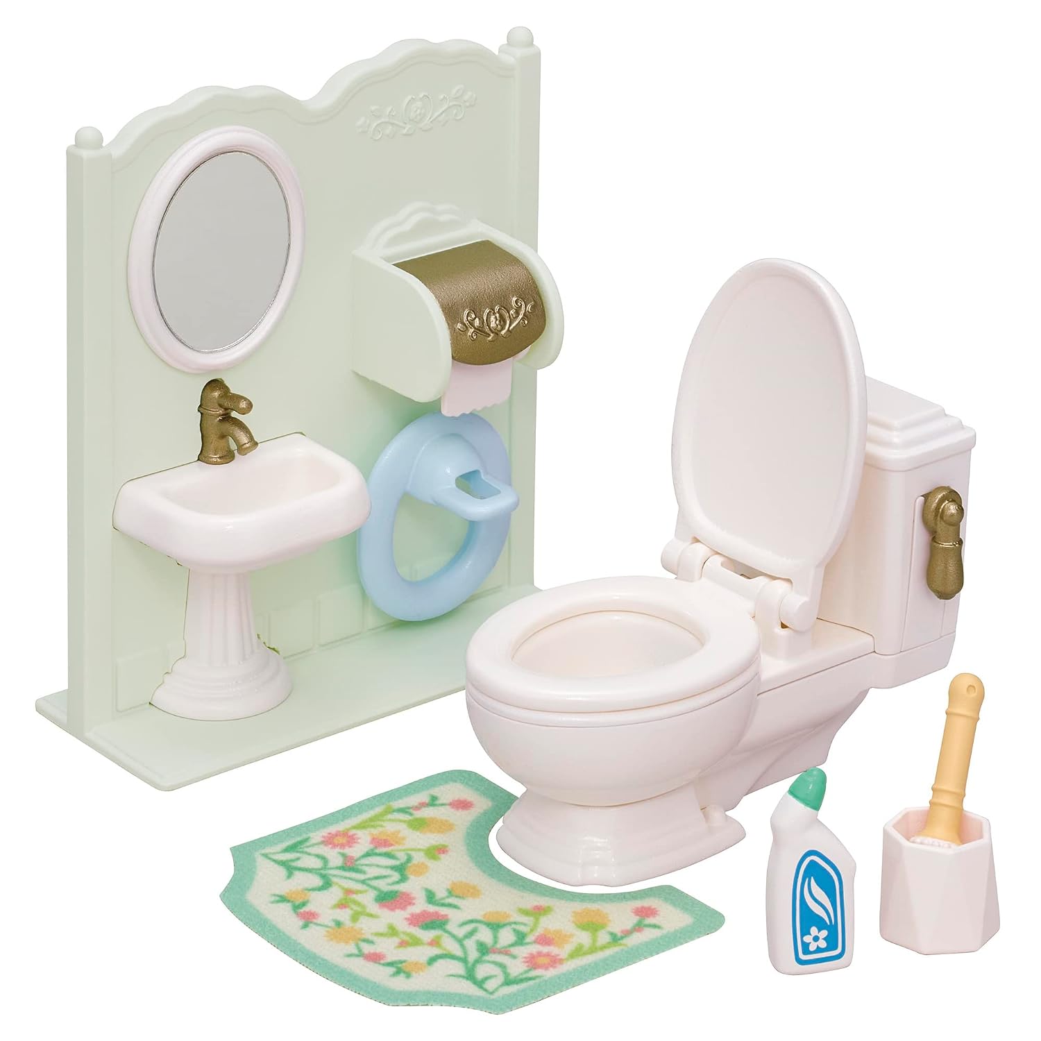 Sylvanian Families Furniture Toilet Set Car-629 ST Mark Certification 3 years older Toy Dollhouse EPOCH