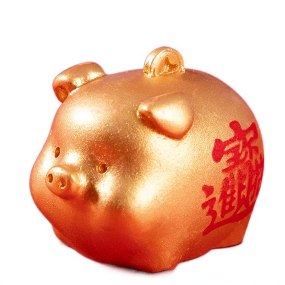 Mini New Year Statue Chinese Style Desktop Decor Cartoon Landscape Ornaments  Desktop